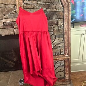 Thin strap semi formal dress